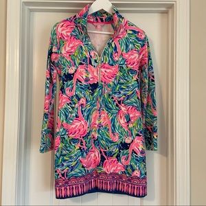Lilly Pulitzer Skipper Popover Dress Flamenco